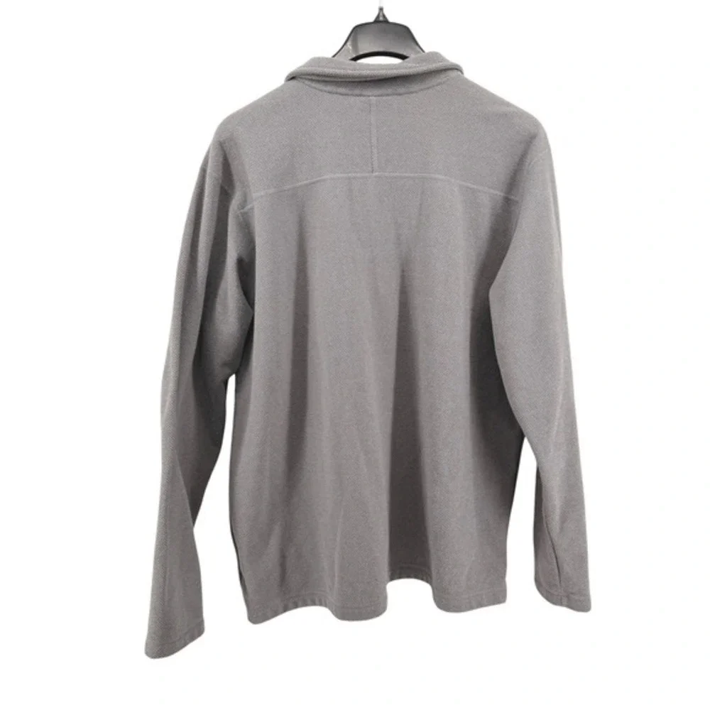The North Face 1/4 Zip Pullover Mens XXL Pre-Owned Fleece Grey Textured MockNeck